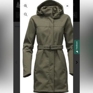 North Face Trench Coat in Grape Leaf Heather Size XL